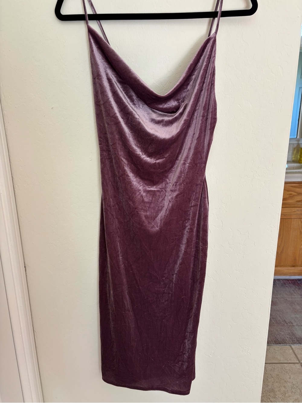 Lulu's Mauve Velvet Midi Slip Dress - Picture 2 of 2